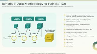 Benefits Of Agile Methodology To Business Agile Scrum Methodology Ppt Demonstration