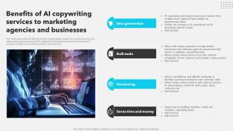 Benefits Of AI Copywriting Services To Marketing Agencies And Businesses AI Copywriting Tools AI SS V