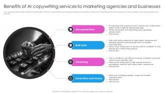 Benefits Of AI Copywriting Services To Marketing Deploying AI Writing Tools For Effective AI SS V