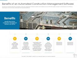 Benefits of an automated construction management software project management tools