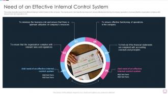 Benefits Of An Effective Internal Need Of An Effective Internal Control System