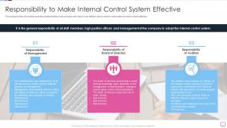 Benefits Of An Effective Internal Responsibility To Make Internal Control System Effective