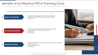 Benefits Of An Effective PDCA Planning Cycle
