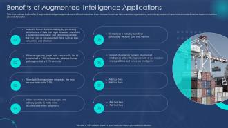 Benefits Of Augmented Intelligence Applications Machine Augmented Intelligence IT