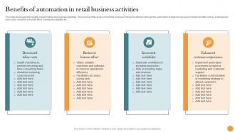 Benefits Of Automation In Retail Business Activities