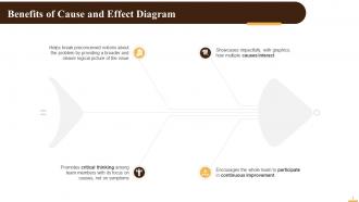 Benefits Of Cause And Effect Diagram Training Ppt