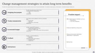 Benefits Of Change Management Powerpoint PPT Template Bundles Engaging Professional