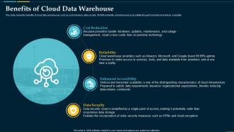 Benefits Of Cloud Data Warehouse Business Intelligence Solution