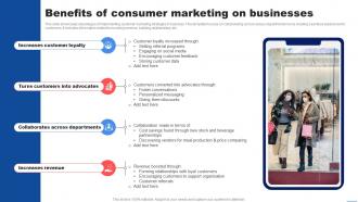 Benefits Of Consumer Marketing On Businesses Customer Marketing Strategies To Encourage