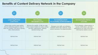 Benefits Of Content Delivery Network In The Company Delivery Network