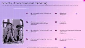 Benefits Of Conversational Marketing
