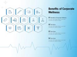 Benefits Of Corporate Wellness Ppt Powerpoint Presentation Model Slide Portrait
