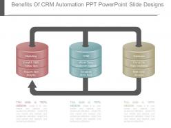 Benefits of crm automation ppt powerpoint slide designs