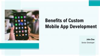 Benefits Of Custom Mobile App Development PPT Template ST AI