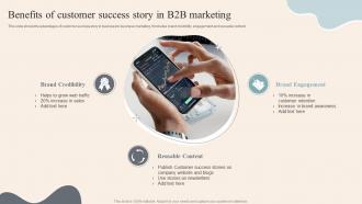 Benefits Of Customer Success Story In B2B Marketing
