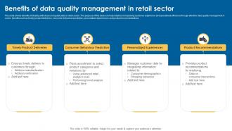 Benefits Of Data Quality Management In Retail Sector
