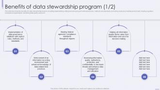 Benefits Of Data Stewardship Program Ppt Infographic Template Slides