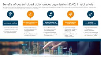 Benefits Of Decentralized Autonomous Organization Dao Ultimate Guide To Understand Role BCT SS