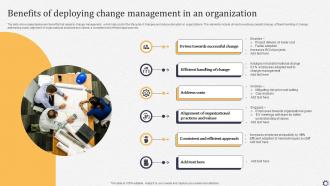 Benefits Of Deploying Change Management In An Organization