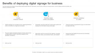 Benefits Of Deploying Digital Signage For Business Instant Messenger In Internal