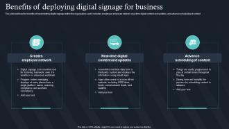 Benefits Of Deploying Digital Signage For Business IT For Communication In Business