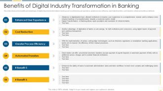 Benefits of digital industry transformation banking key benefits banking industry transformation