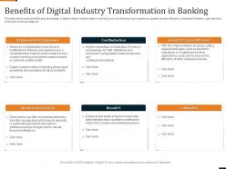 Benefits of digital industry transformation in banking ppt file graphics example