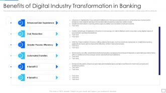 Benefits of digital industry transformation in banking ppt guidelines