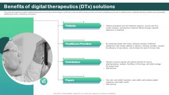 Benefits Of Digital Therapeutics Dtx Solutions Digital Therapeutics Regulatory