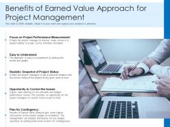 Benefits of earned value approach for project management