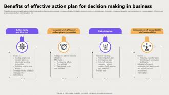 Benefits Of Effective Action Plan For Decision Making In Business