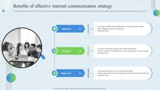 Benefits Of Effective Internal Communication Strategy