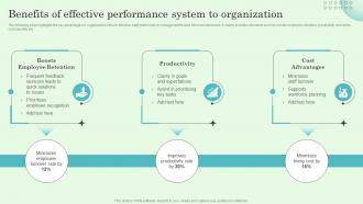 Benefits Of Effective Performance System To Organization Implementing Effective Performance
