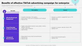 Benefits Of Effective Tiktok Advertising Tiktok Marketing Campaign To Increase