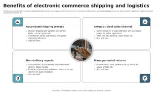 Benefits Of Electronic Commerce Shipping And Logistics
