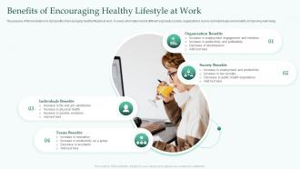 Benefits Of Encouraging Healthy Lifestyle At Work