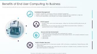 Benefits Of End User Computing To Business Ppt Professional Portrait