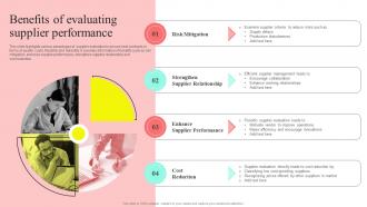 Benefits Of Evaluating Supplier Performance Supplier Performance Assessmentand