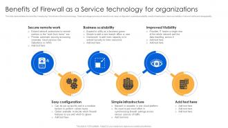 Benefits Of Firewall As A Service Technology For Organizations Firewall Virtualization