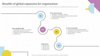 Benefits Of Global Expansion For Global Market Assessment And Entry Strategy For Business Expansion