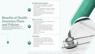 Benefits Of Health Insurance Plans And Policies