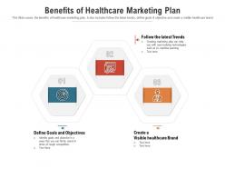 Benefits of healthcare marketing plan