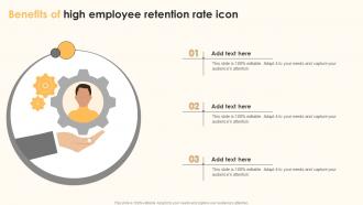 Benefits Of High Employee Retention Rate Icon