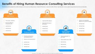 Benefits Of Hiring Human Resource Consulting Services