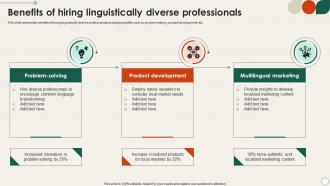 Benefits Of Hiring Linguistically Diverse Professionals
