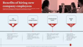 Benefits Of Hiring New Company Employees Optimizing HR Operations Through