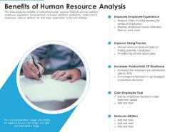 Benefits of human resource analysis