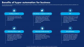 Benefits Of Hyper Automation For Business Hyperautomation Technology Transforming