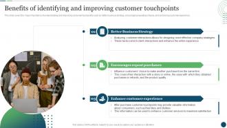 Benefits Of Identifying And Improving Customer Touchpoints Plan To Enhance Buyer Journey