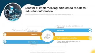 Benefits Of Implementing Articulated Robot Manipulators For Manufacturing Facility RB SS